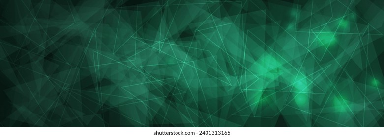 Abstract green polygonal background. Vector Illustration for your design