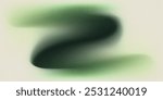 Abstract Green Swirl on Beige Background