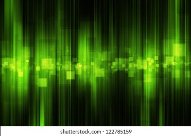 Abstract Green Tech Background