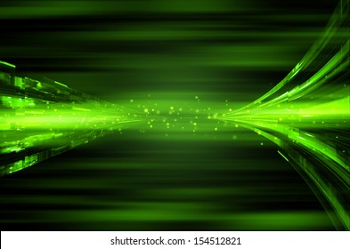 Abstract Green Tech Background.