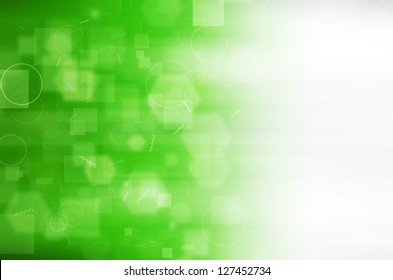 Abstract Green Technology Background.