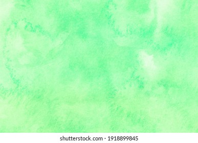 Abstract Green Watercolor Background Texture