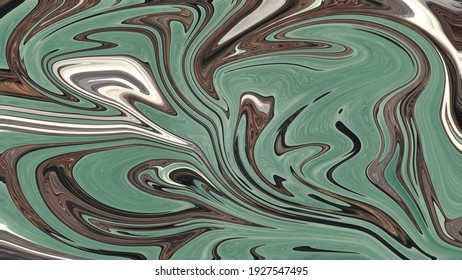 Abstract Green White Black Olive Acrylic Oil Chrome Wallpaper 8k Resolution