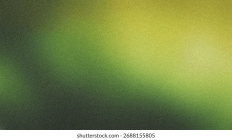 Abstract green and yellow gradient background with subtle granular noise texture. Ideal for wallpapers, digital designs, and graphic arts