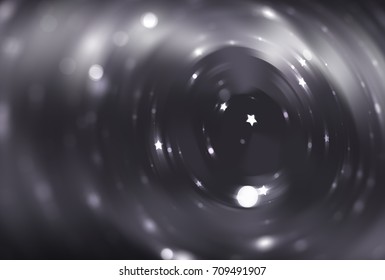 abstract grey background with scintillating circles and gloss. illustration beautiful.