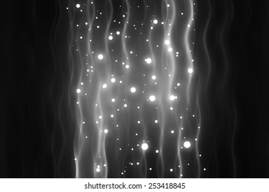 Abstract grey elegant background with glitter and waves