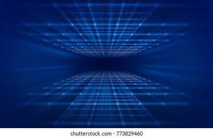 Abstract Grid Network Connected Concept