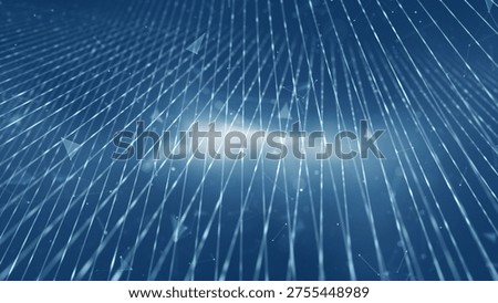 Abstract grid of straight digital lines in a cyberspace network. Illustration.