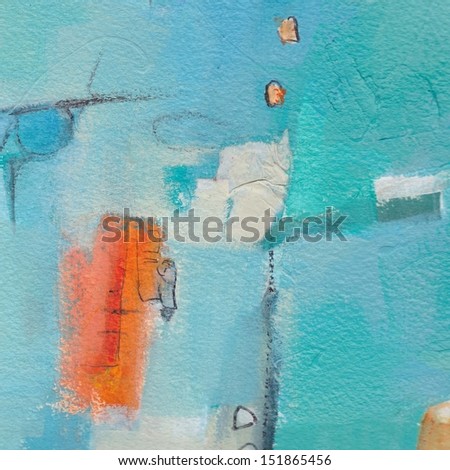 Abstract grunge background - brush strokes on paper