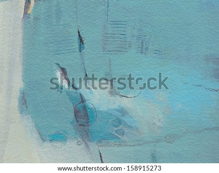 Abstract grunge background - brush strokes on paper with space for text 