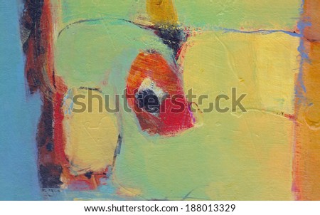 Abstract grunge background - brush strokes on paper with space for text. 