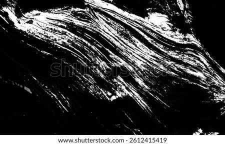 Abstract grunge background of a dead tree trunk surface, deadwood, driftwood with linear wavy lines forming a decorative rustic art design for backdrop, bg. Dark grungy black and white photocopy art