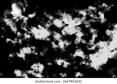 Abstract grunge pattern texture background. Urban noise black white grungy rough dark aged distressed wall. Cloudy haze halloween horror backdrop. Eerie night sky. vintage shabby dirty overlay effect
