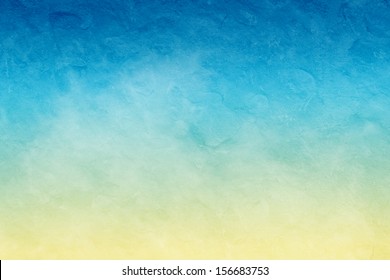 Abstract Grunge Texture Background - Yellow And Blue Color