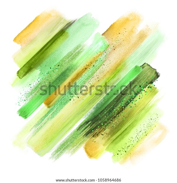 Abstract Grungy Paint Smears Isolated On Stock Illustration 1058964686