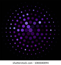 Abstract halftone background pattern. Spotted colorful line illustration
