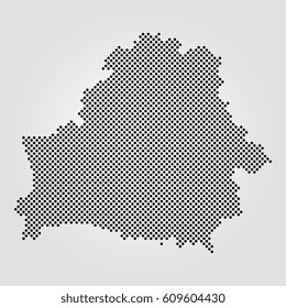 Hex Belarus Map Vector Isolated On Stock Vector (Royalty Free) 1814241800