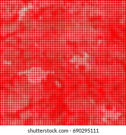 Abstract halftone red