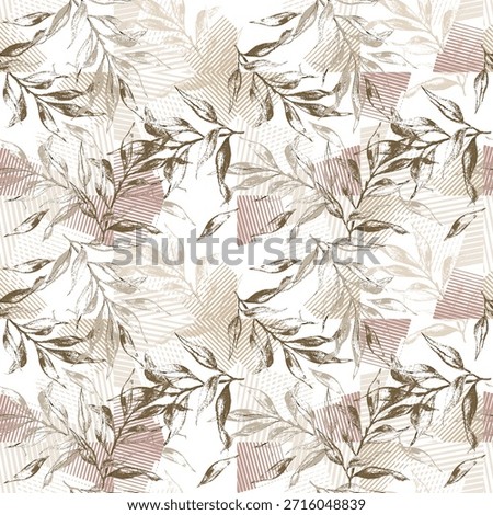 Abstract halftone seamless pattern. Background with striped texture. Geometric mosaic, tile. Vector illustration. 