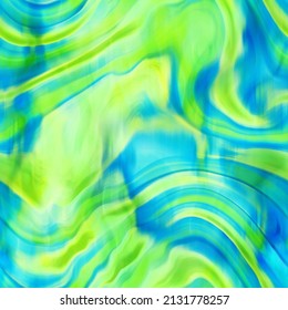 Abstract Hand Drawing Liquid Fluid Wavy Swirls Marble Seamless Pattern Batik Background