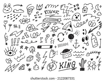 Abstract Hand Drawn Doodle Scribble Background 