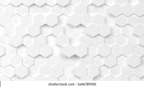 Abstract Hexagon Background. 3d Illustration 