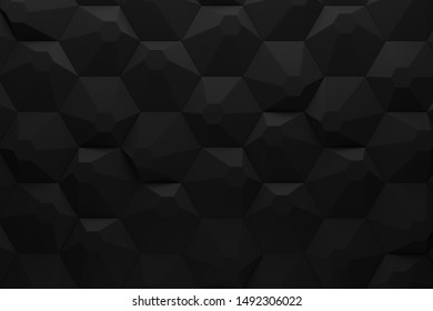 3d Vector Hexagons Pattern Technology Dark Stock Vector (Royalty Free ...