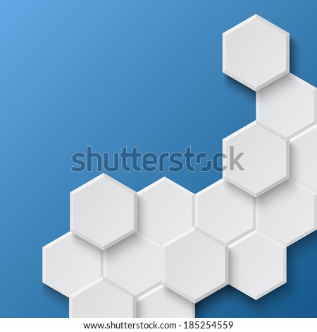 Abstract hexagonal background