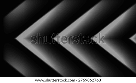Abstract Hexagonal Dot Matrix Chevrons