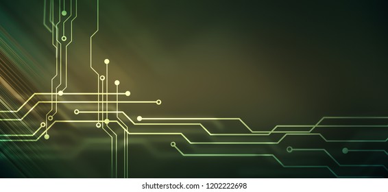 Abstract High Tech Backround With Circuit Board Design