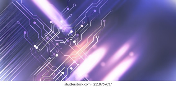 Abstract High Tech Backround With Circuit Board Design