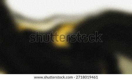 An abstract, highly blurred image featuring dark, undefined shapes with a hint of yellow, set against a bright white background, evoking a sense of ambiguity.