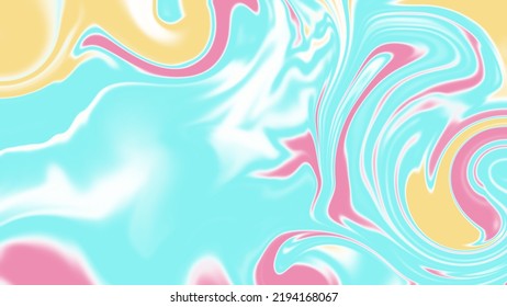 Abstract Ice Cream Rainbow Flowing For Wallpaper Pc, Print Decorate Home Etc.