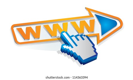 Abstract illustration about internet utilization area - bitmap version