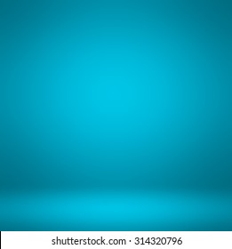 Abstract illustration background texture dark   light clear blue  azure  cyan   turquoise gradient flat wall   floor in empty spacious room interior