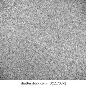 Abstract Illustration Background Texture With Seamless Pattern Of Television Grainy Noise Effect. TV Screen No Signal. Horizontal Template Rectangle, Black And White Perspective View.