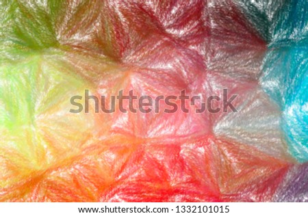 Abstract illustration of blue, orange, pink, red, yellow Wax Crayon with low coverage background