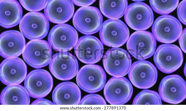 Abstract illustration of cells
in mitosis and multiplication of cells for beauty and biology
concept