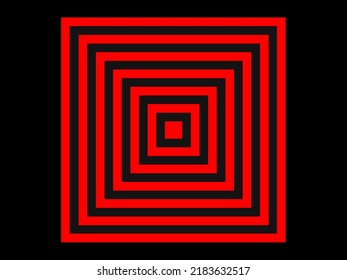 Abstract Illustration Image, Soft Red And Black Background.  Modern Big And Small Square Lines Design For Mobile Apps.