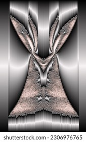 abstract illustration of the materialization of panic