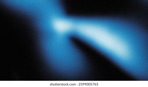 An abstract image featuring a bright blue light beam emanating from a central point against a dark background. The light has a blurry, streaky effect, suggesting motion or energy. It evokes feelings o
