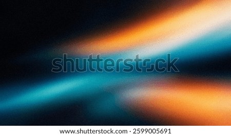 An abstract image featuring intersecting streaks of teal and orange light against a dark background. The effect resembles light leaks or a cosmic phenomenon.