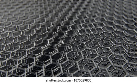 Abstract Image Of Graphene. 3d Render