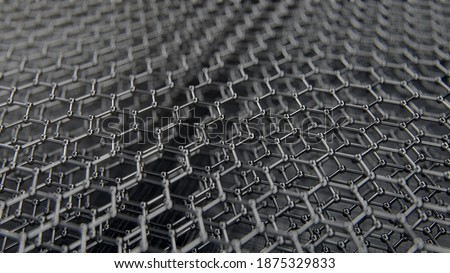 abstract image of graphene. 3d render