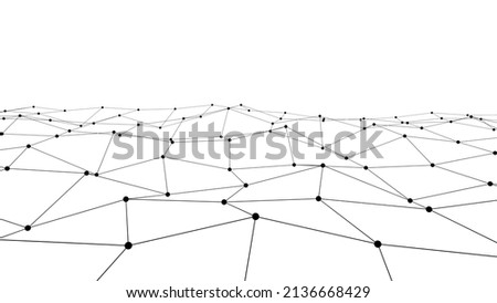 Abstract image. Interconnection of positions.,Network system,3d rendering