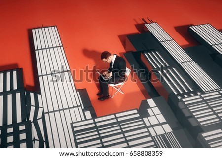 Similar – Image, Stock Photo Facade, Floor, Shadow