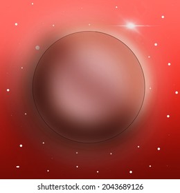 abstract image of a planet in space