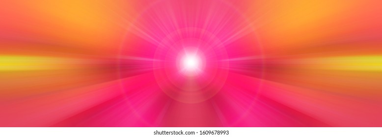 Abstract Image. Rays Of Light From Central Point. Flash Light. Designer Background.