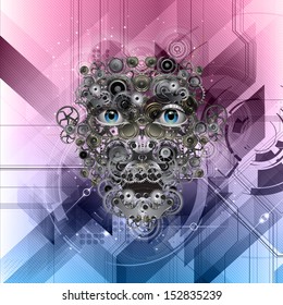 Abstract image of a robot