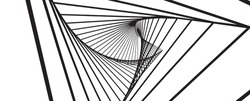 Abstract Image Of Swirling Triangle Lines On White Background.,Abstract Line Movement,3d Rendering